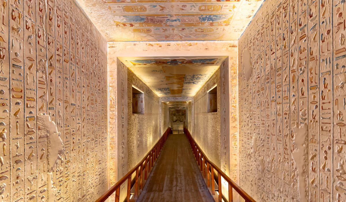 Corridor in Luxor, Egypt